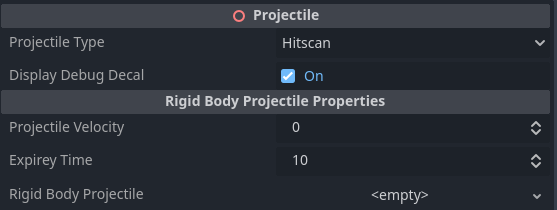 Projectile Options